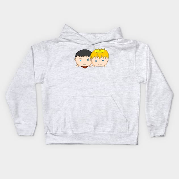 Merthur tsumutsumu Kids Hoodie by QuinnOliver